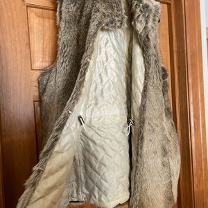 Banana Republic faux fur vest